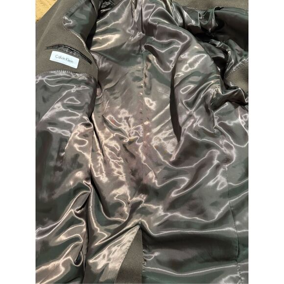 Calvin Klein brown wool and cashmere blend 44R coat button front size L - Picture 5 of 9